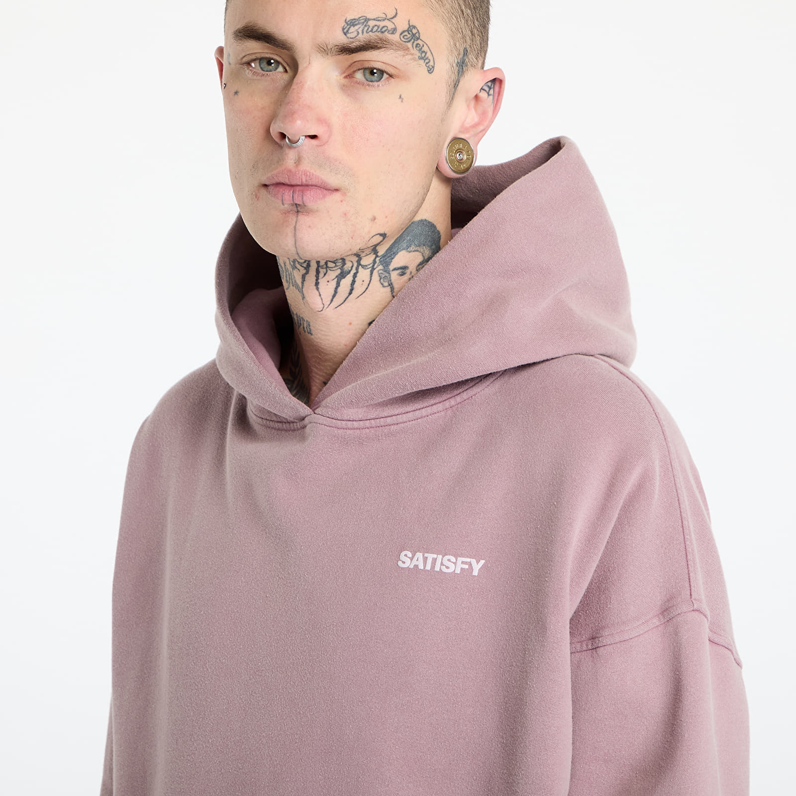 Sweatjacken und Sweatshirts Satisfy SoftCell Hoodie UNISEX Aged Elderberry