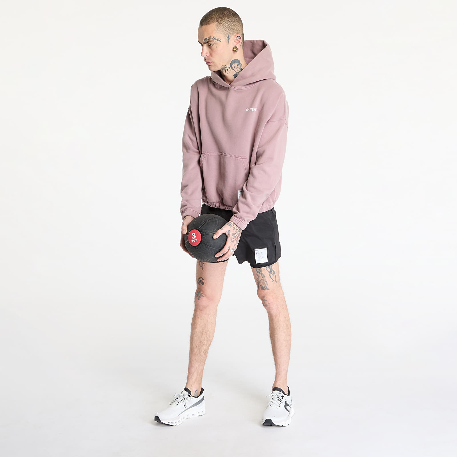 Sweatjacken und Sweatshirts Satisfy SoftCell Hoodie UNISEX Aged Elderberry
