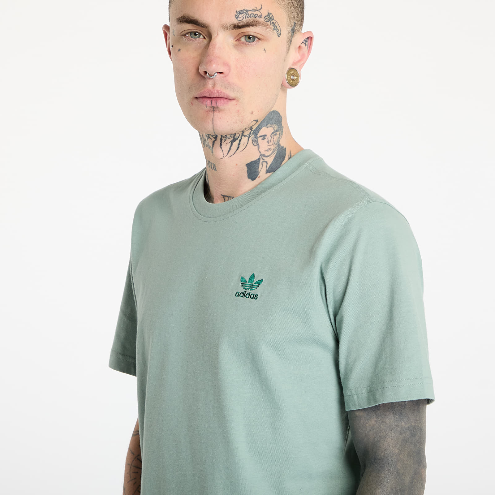 Тениски adidas Trefoil Essentials T-Shirt Silver Green