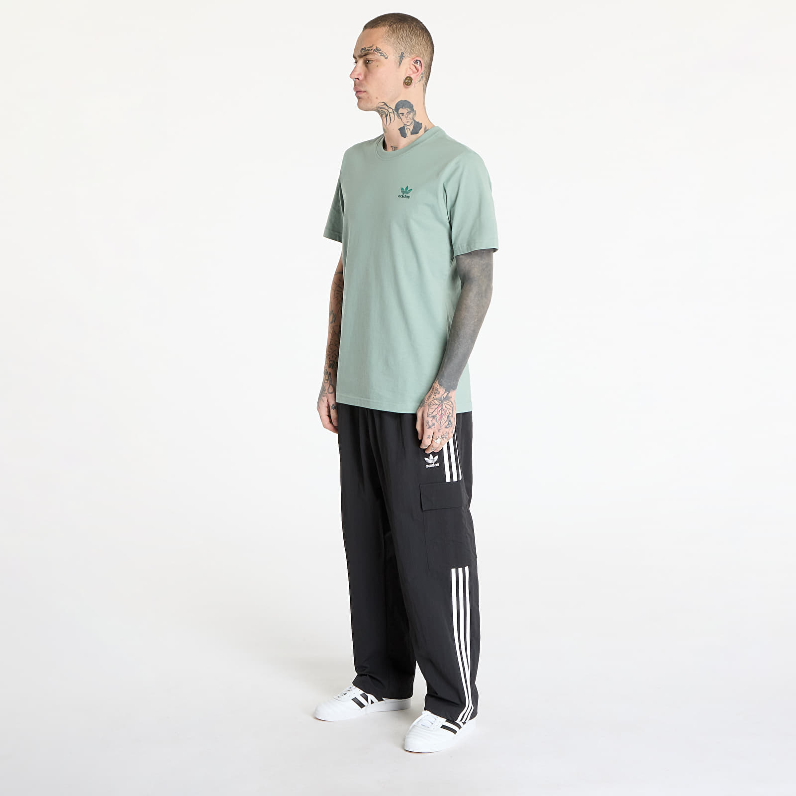 Тениски adidas Trefoil Essentials T-Shirt Silver Green