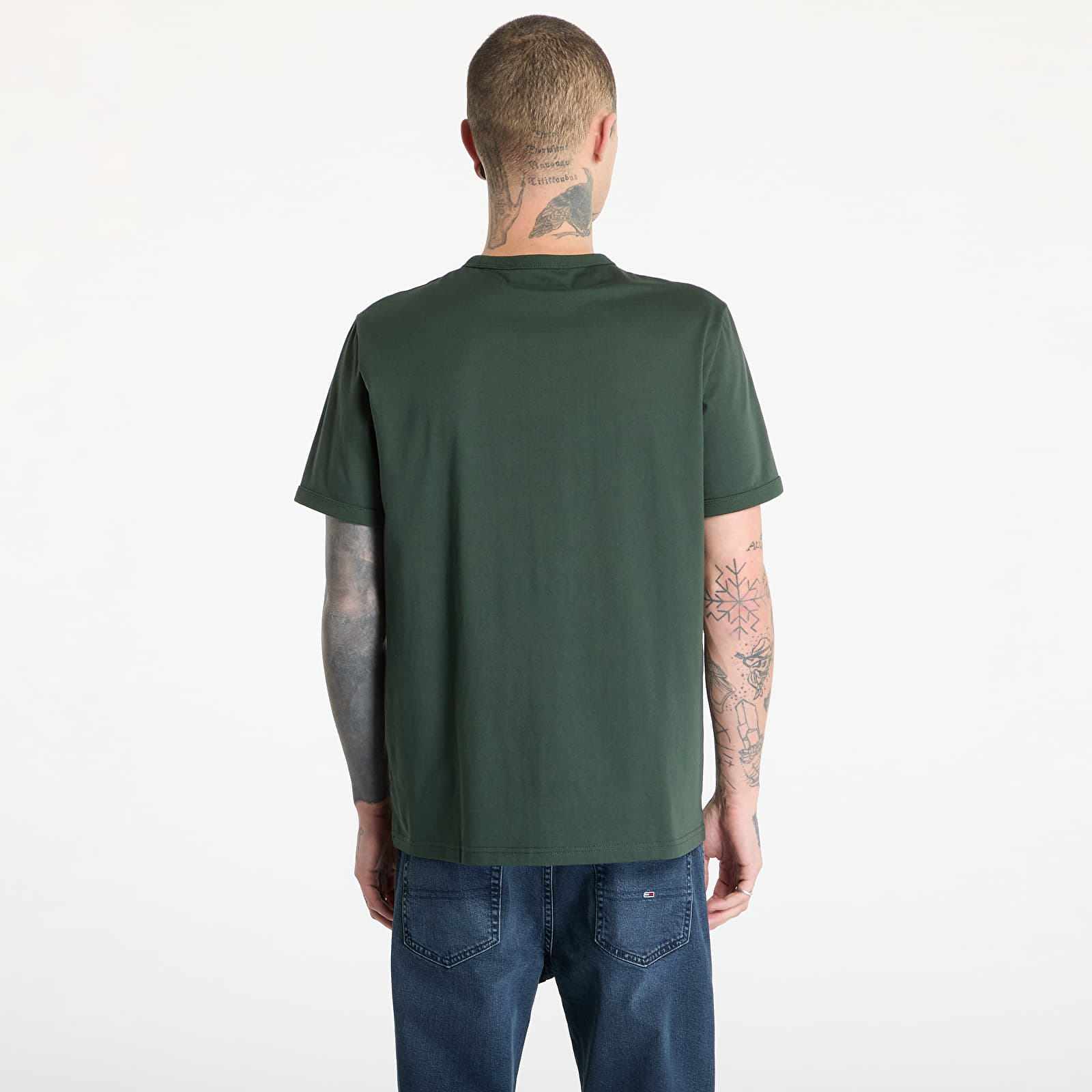 Magliette FRED PERRY Ringer T-Shirt Court Green