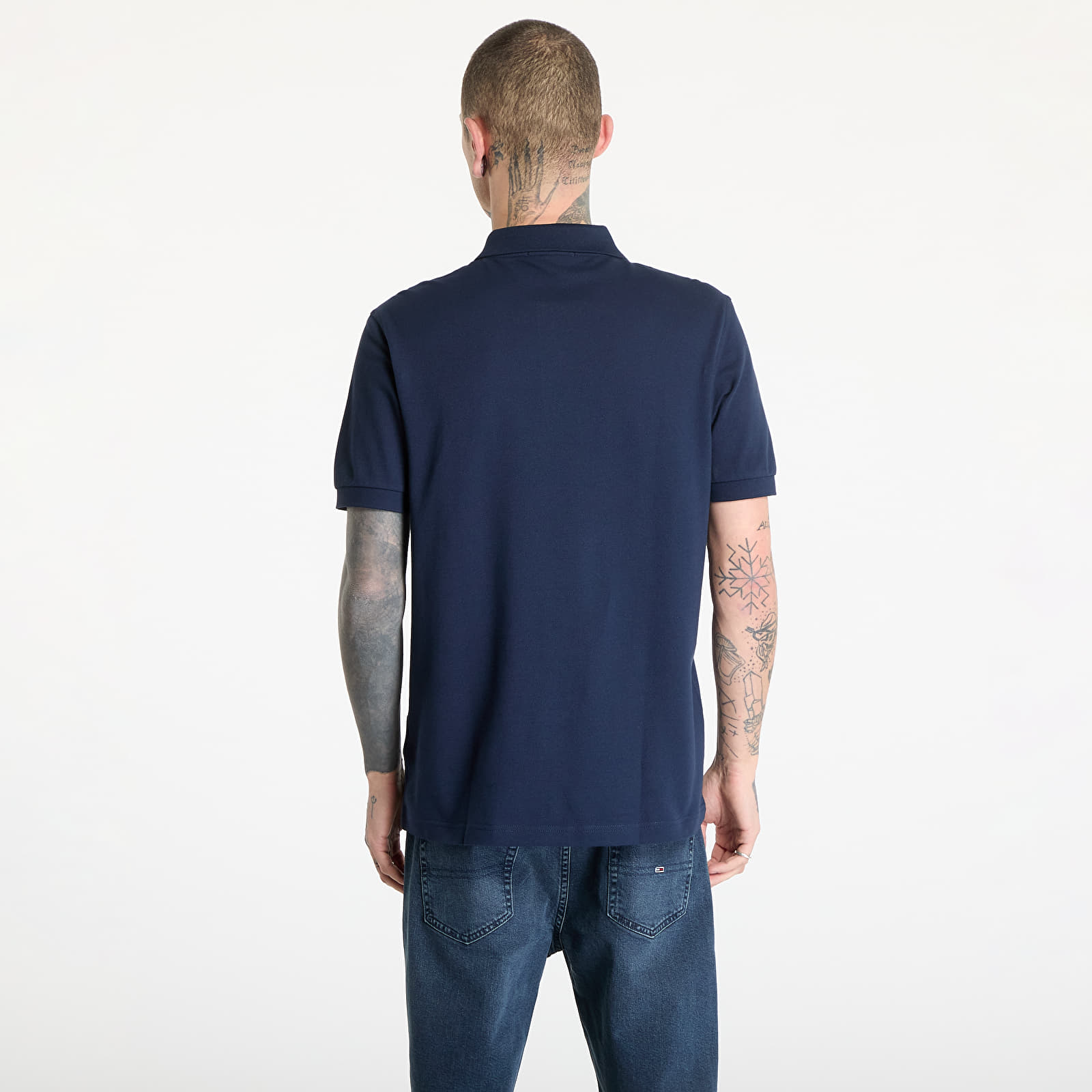 Trička FRED PERRY The Fred Perry Shirt Dark Carbon/ Label Green