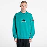 adidas Equipment Reflective Crew Neck Sweatshirt Green/ Equipment Green