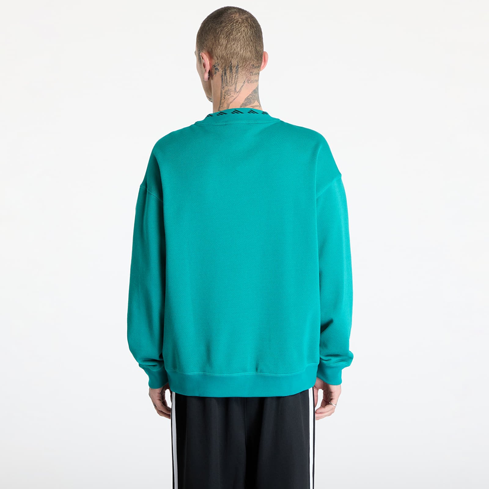 Men's hoodies & sweaters adidas Equipment Reflective Crew Neck Sweatshirt Green/ Equipment Green