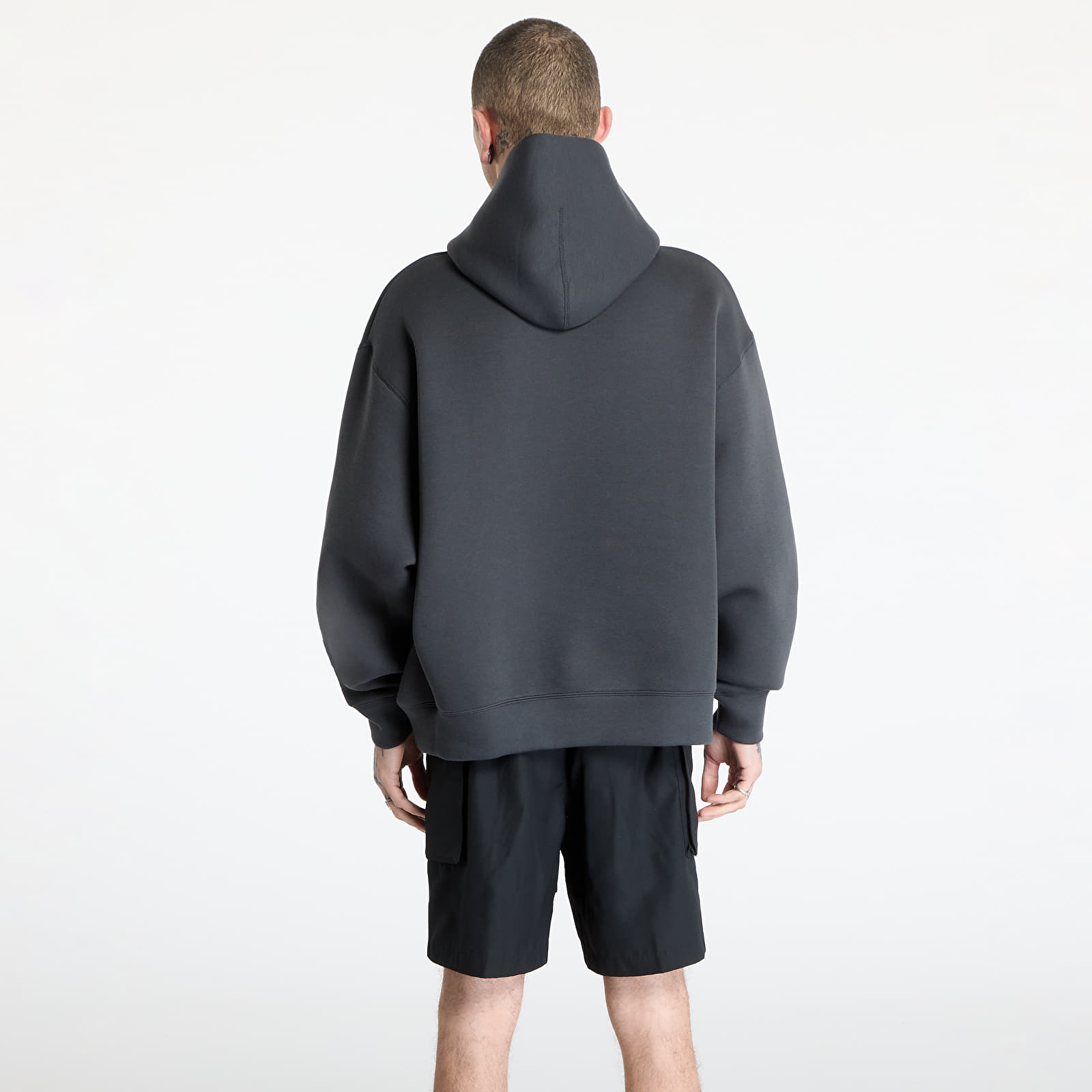 Bluzy Nike Tech Reimagined Men's Fleece Hoodie Anthracite/ Anthracite