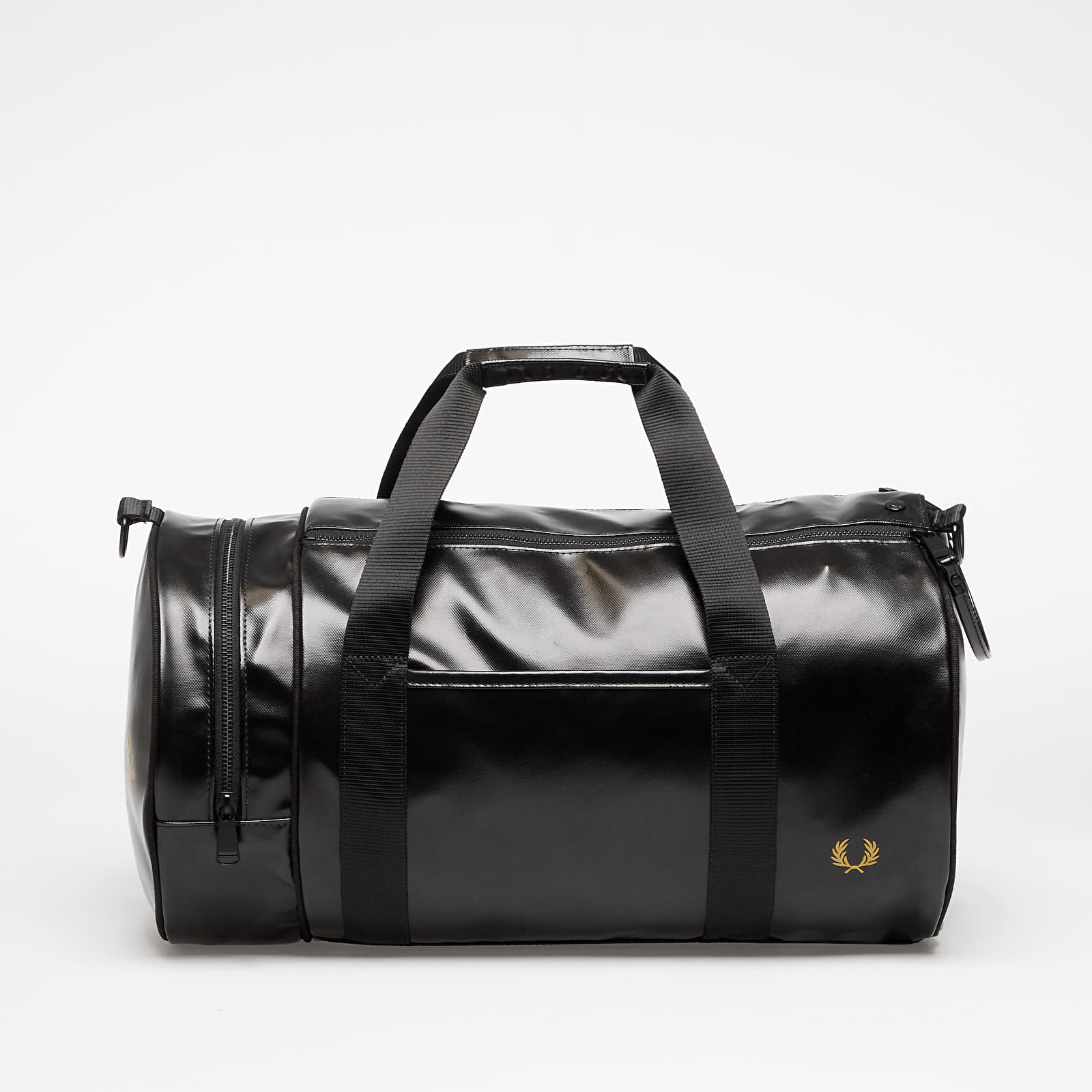 Duffle bag FRED PERRY Tonal Classic Barrel Bag Black/ Gold