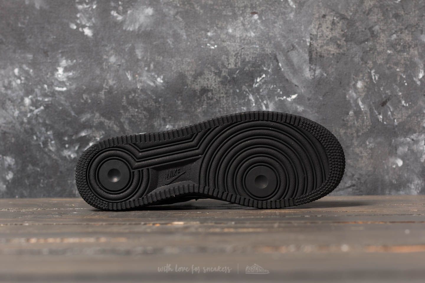 Zapatillas y zapatos para niños Nike Air Force 1 (GS) Black/ Black-White
