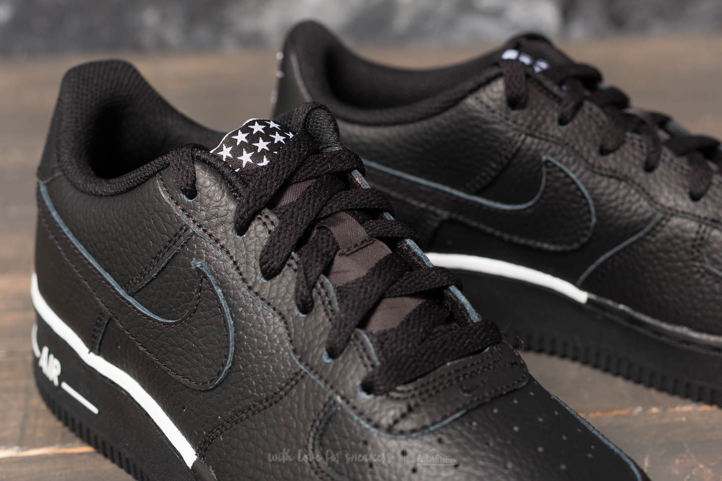 Zapatillas y zapatos para niños Nike Air Force 1 (GS) Black/ Black-White