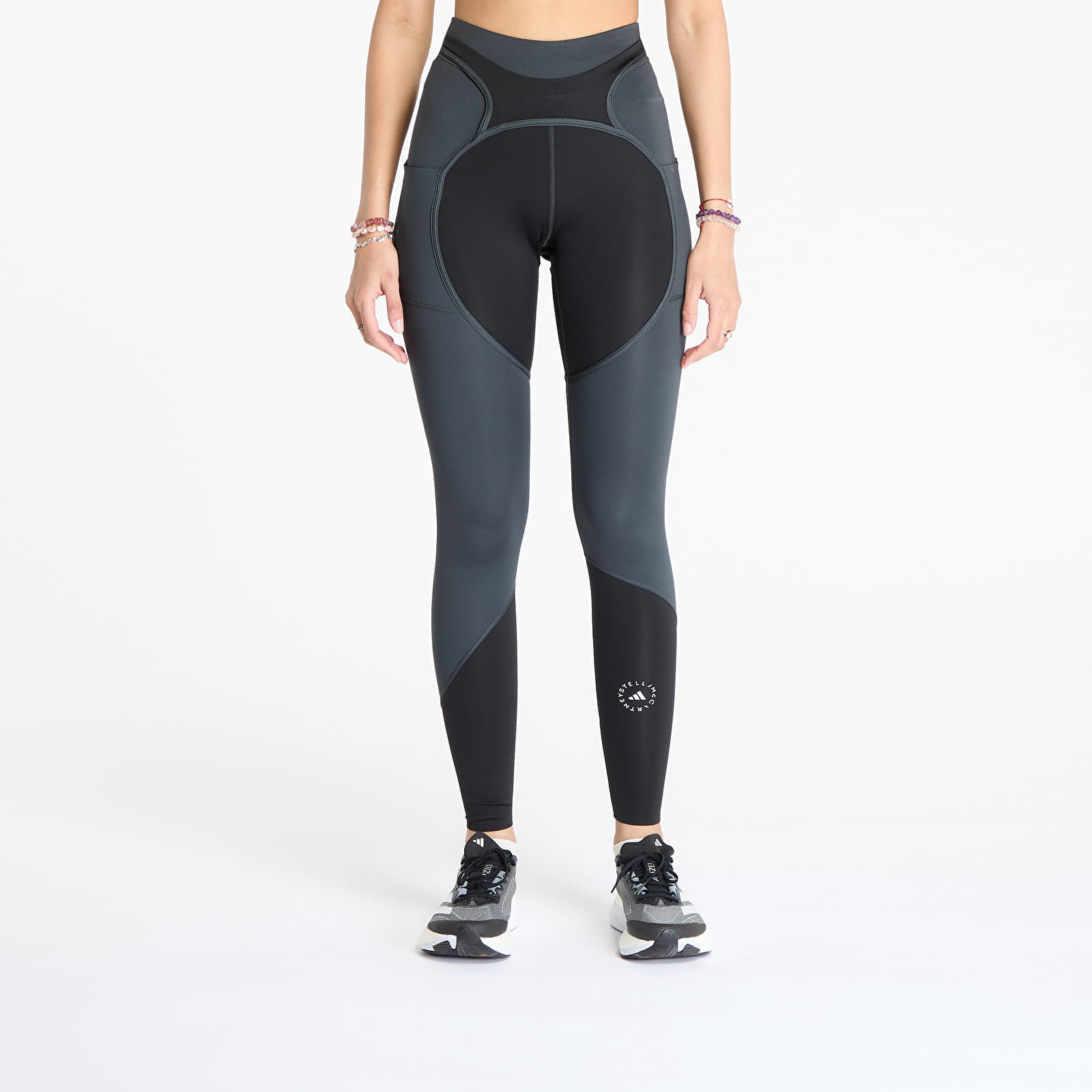 Leggins adidas x Stella Mccartney Two-Tone Leggings Black/ Black/ Carbon XS