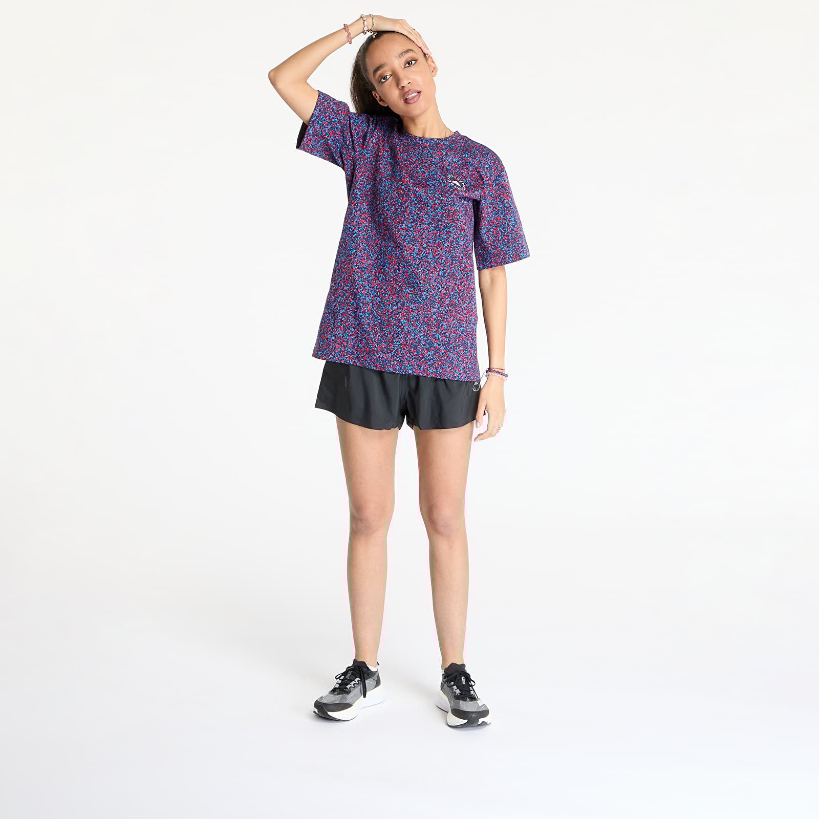 T-Shirts adidas x Stella McCartney Printed Loose T-Shirt White/ White/ Active Red