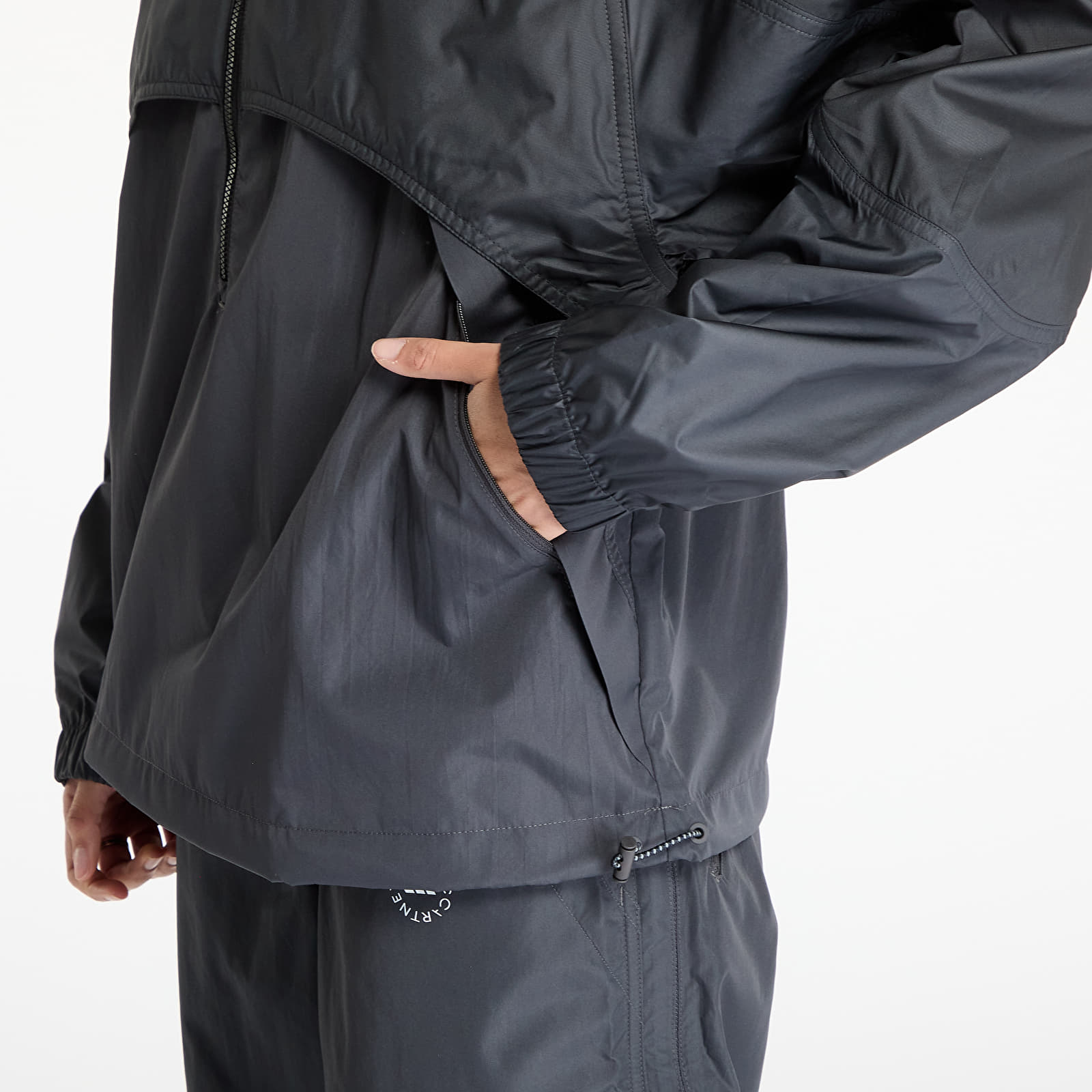 Větrovky adidas x Stella McCartney Pull-On Jacket Black/ Black/ Utility Black