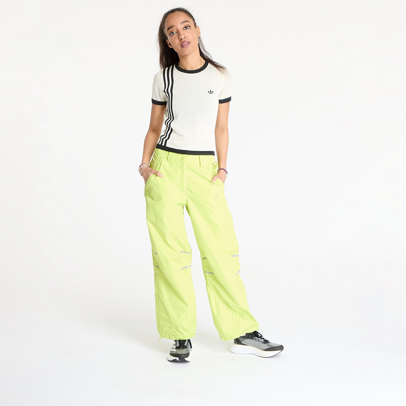 Hosen und Jeans adidas x Stella McCartney Woven Trackpants Green/ Bahia Glow