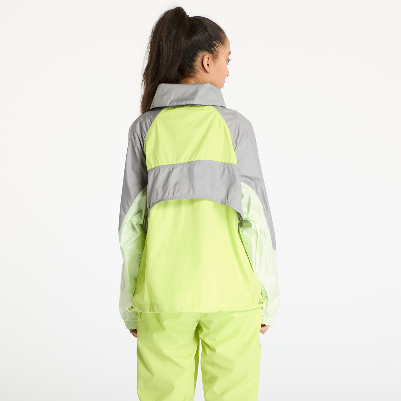 Větrovky adidas x Stella McCartney Pull-On Jacket Green/ Bahia Glow/ Dove Grey