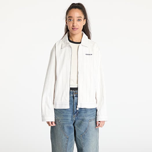 Bunda adidas Pinstripe Harrington Jacket White/ Off White/ Night Indigo