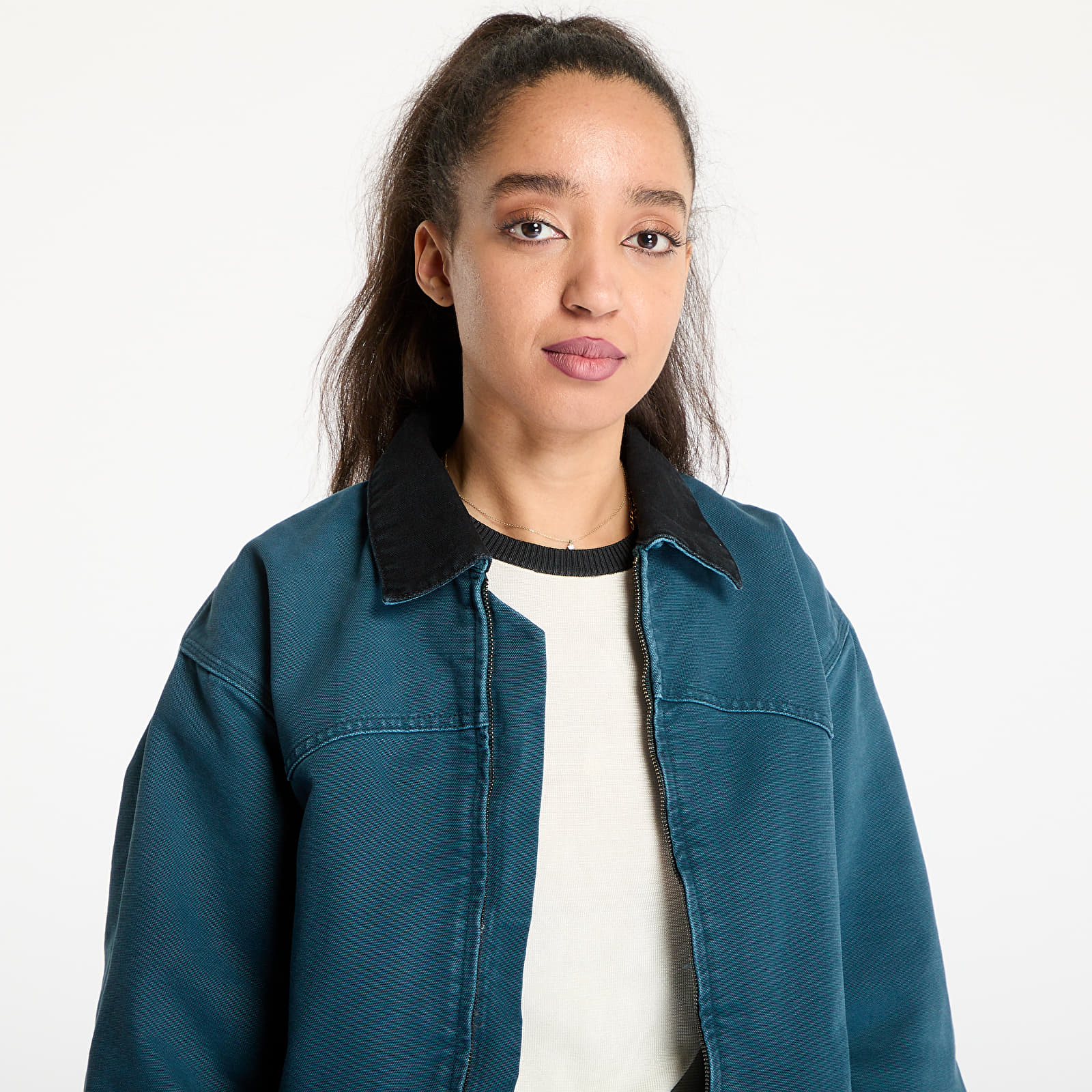 Dzsekik Carhartt WIP OG Santa Fe Jacket UNISEX Deep Lagoon/ Black Stone Canvas