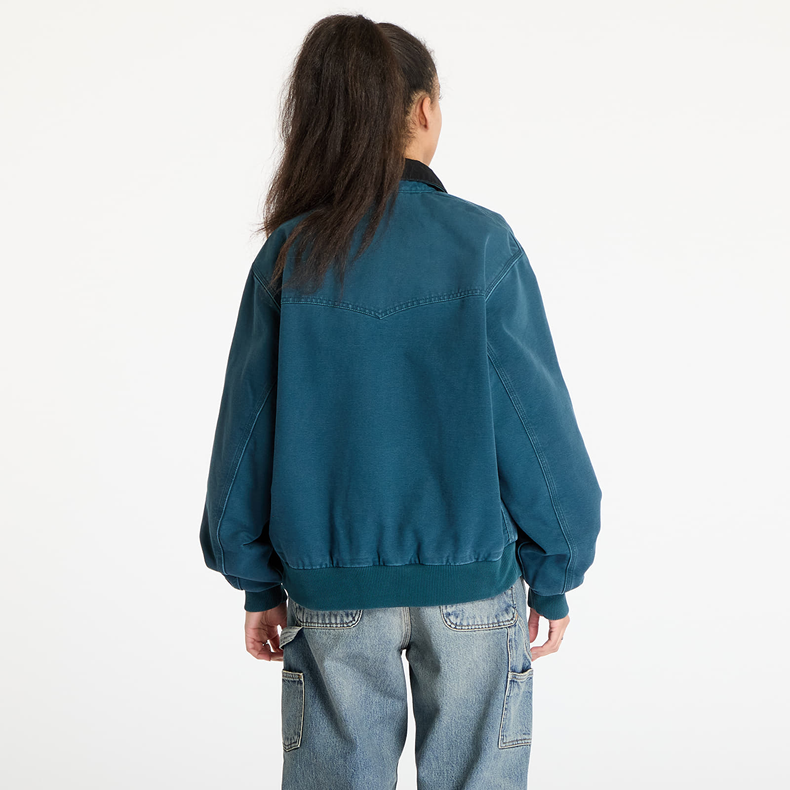 Dzsekik Carhartt WIP OG Santa Fe Jacket UNISEX Deep Lagoon/ Black Stone Canvas