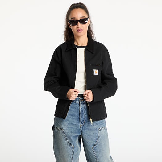 Bunda Carhartt WIP Detroit Jacket UNISEX Black/ Black Rinsed