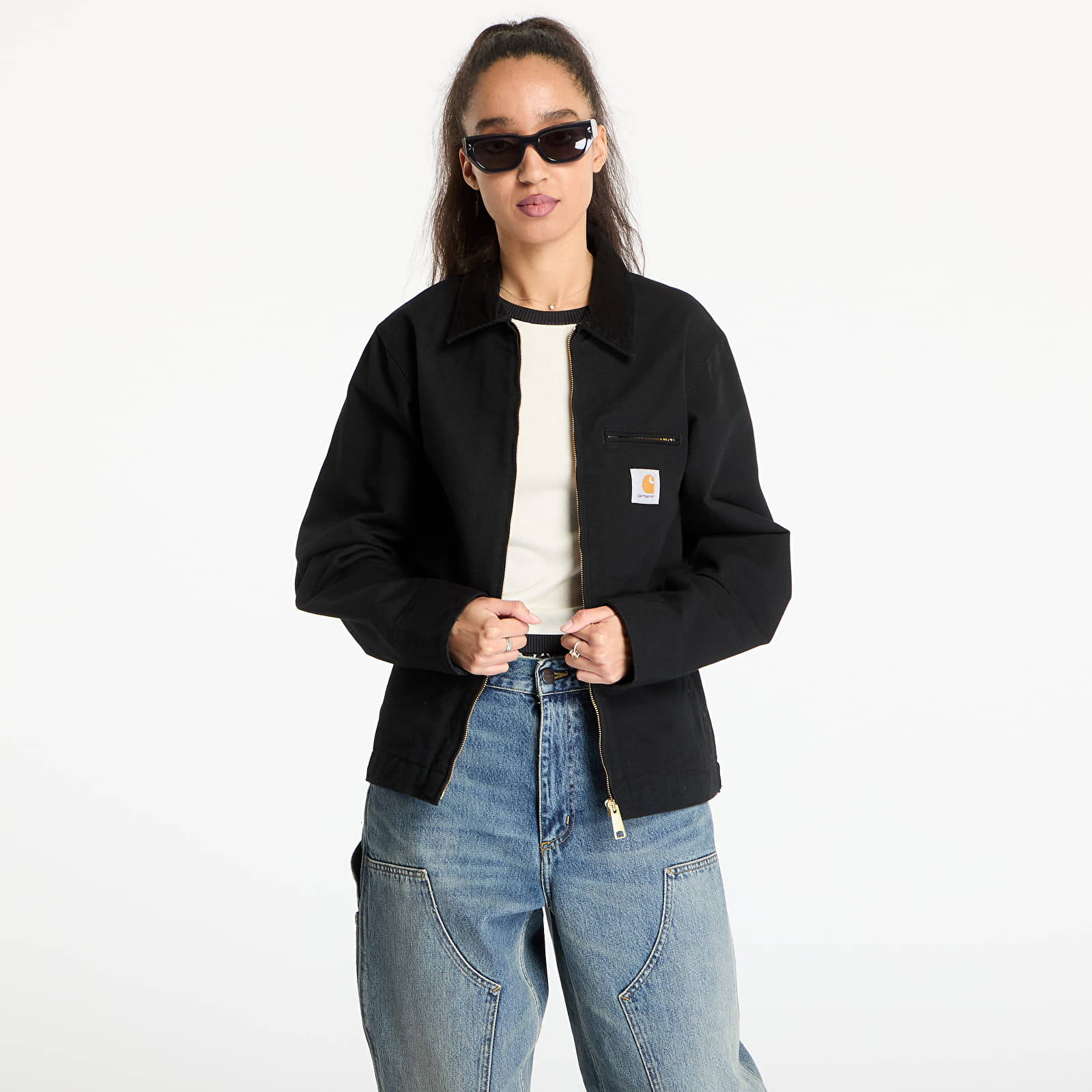 Bundy Carhartt WIP Detroit Jacket UNISEX Black/ Black Rinsed