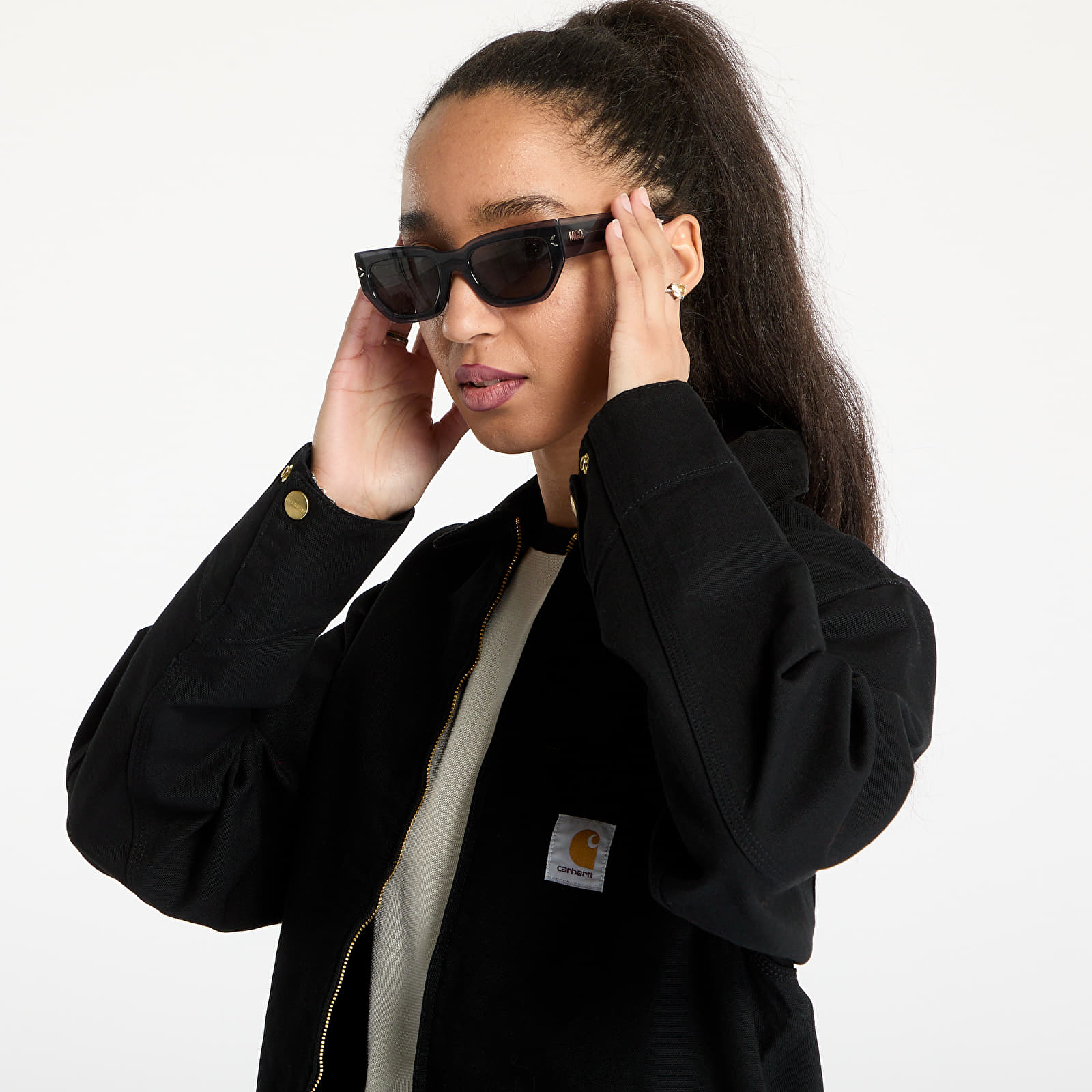 Bundy Carhartt WIP Detroit Jacket UNISEX Black/ Black Rinsed