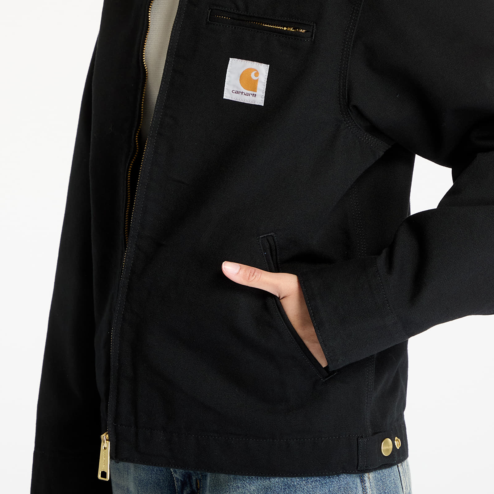 Bundy Carhartt WIP Detroit Jacket UNISEX Black/ Black Rinsed