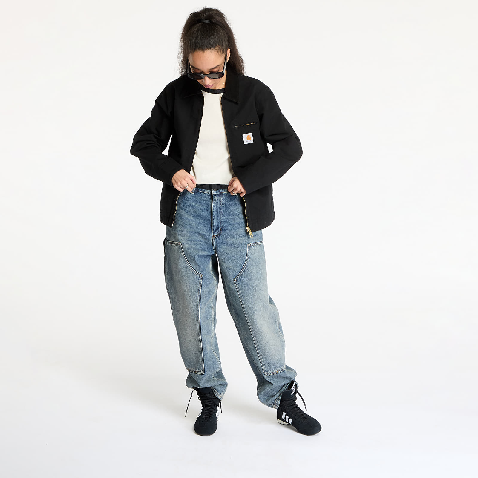 Bundy Carhartt WIP Detroit Jacket UNISEX Black/ Black Rinsed
