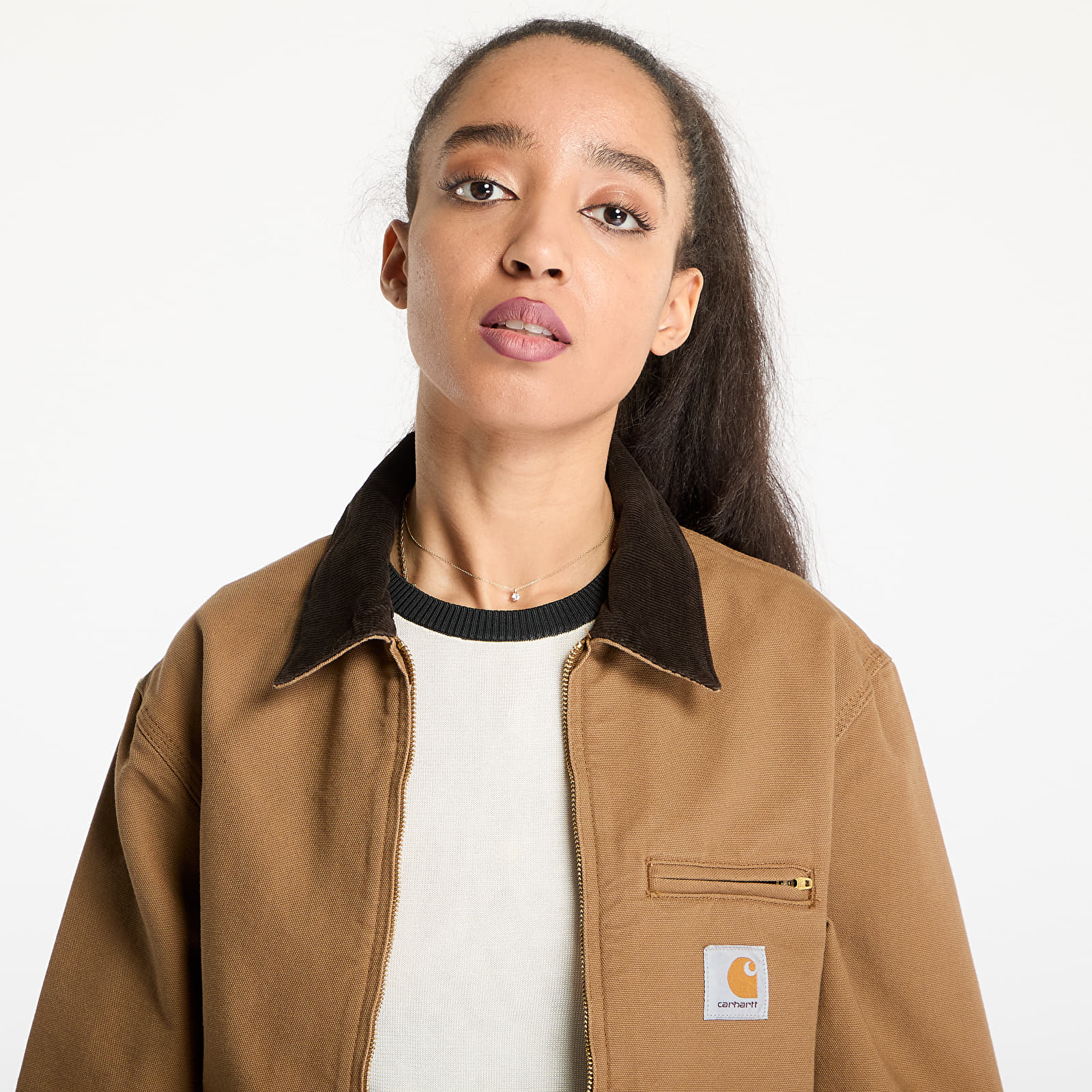 Jackets Carhartt WIP Detroit Jacket UNISEX Hamilton Brown/ Tobacco Rinsed