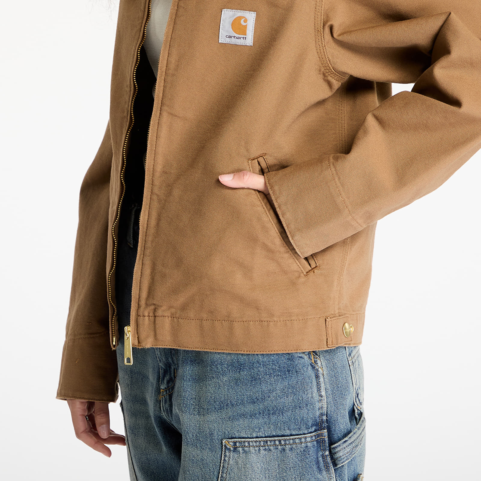 Jackets Carhartt WIP Detroit Jacket UNISEX Hamilton Brown/ Tobacco Rinsed
