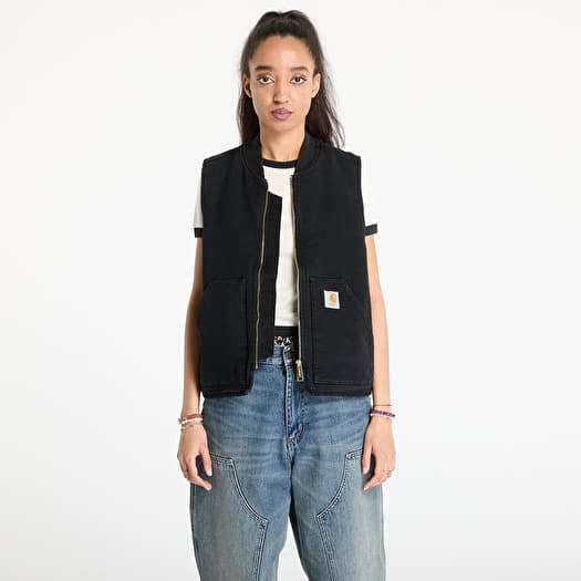 Vestă Carhartt WIP Classic Vest UNISEX Black Stone Canvas
