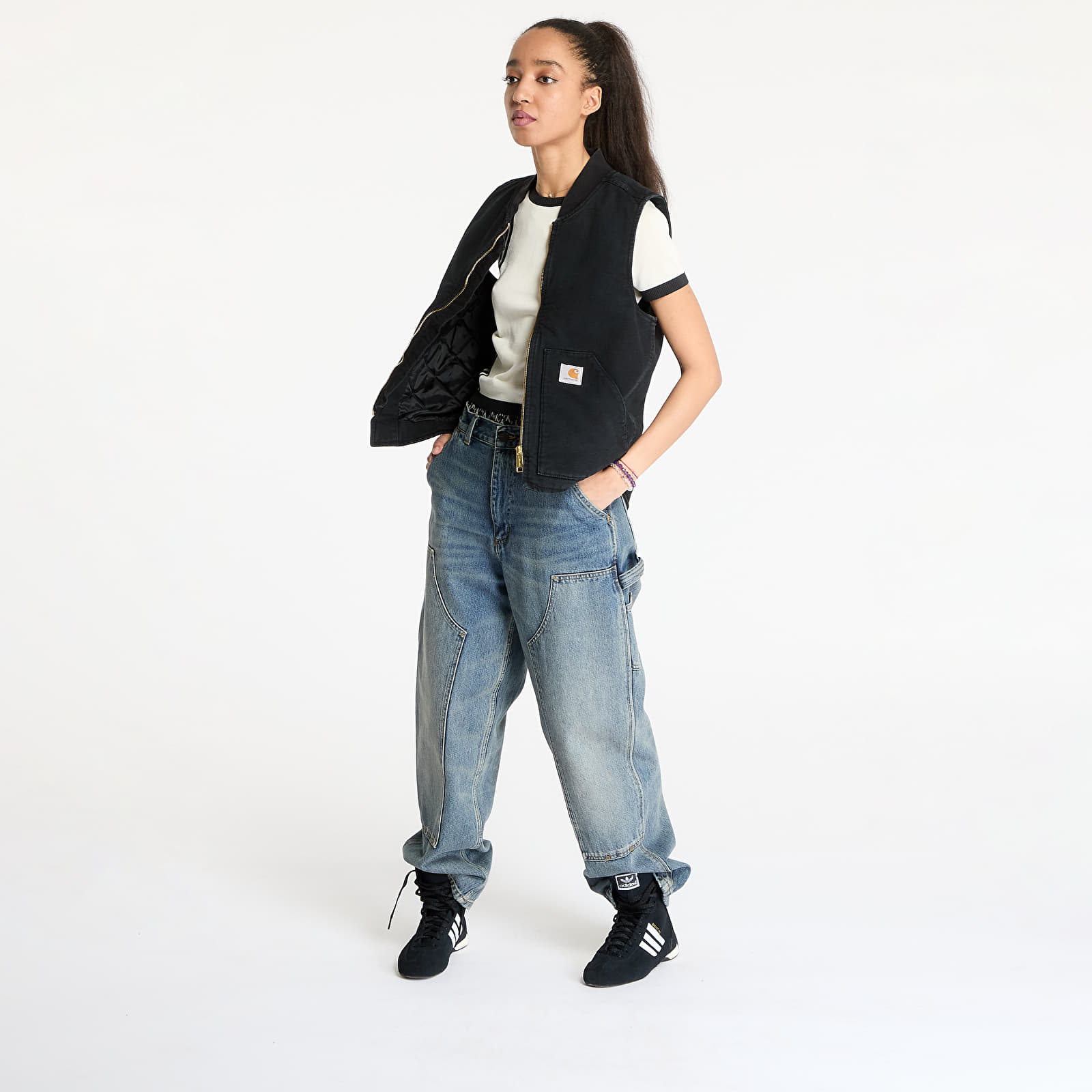 Vests Carhartt WIP Classic Vest UNISEX Black Stone Canvas