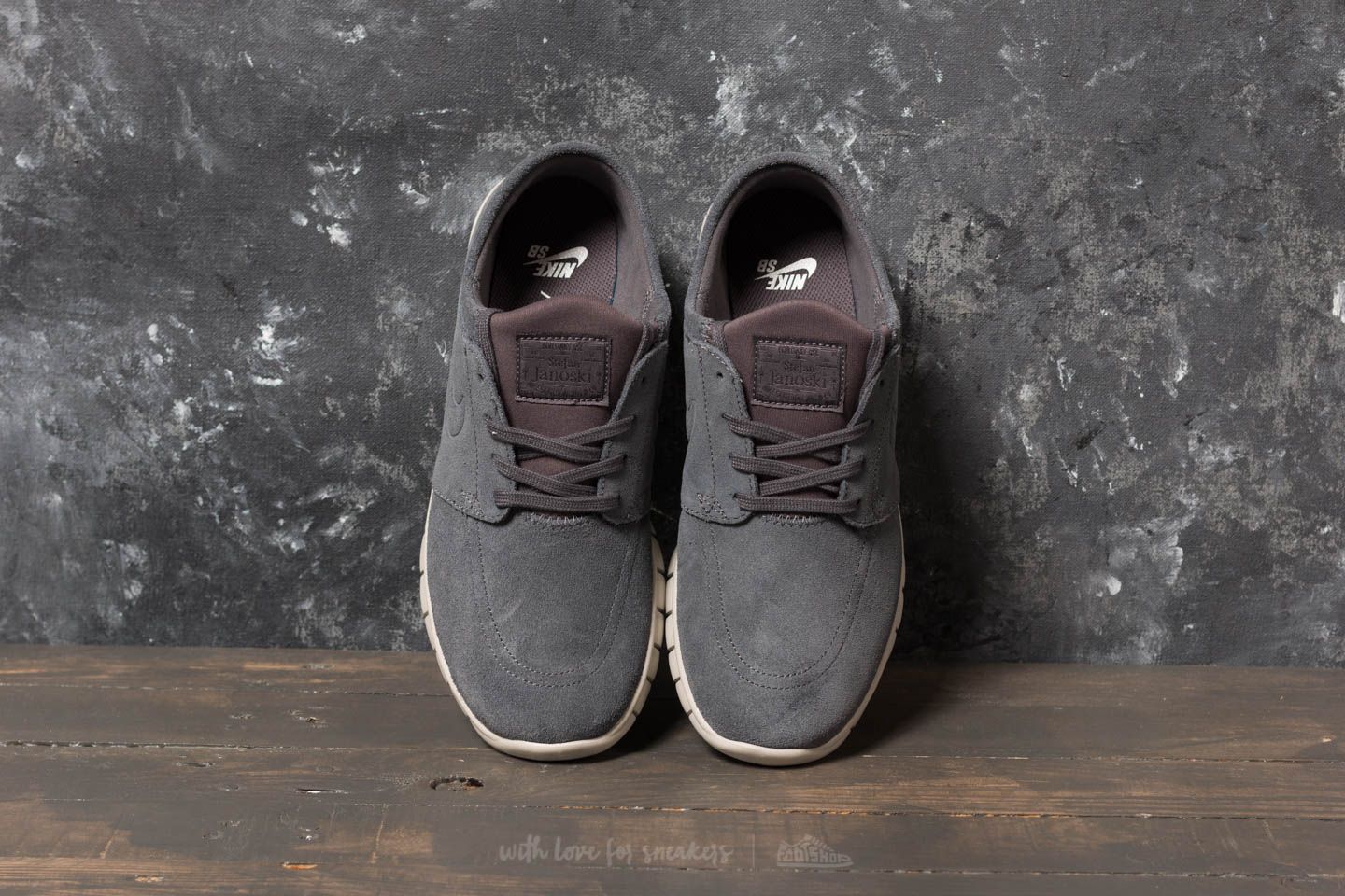 Zapatillas Hombre Nike Stefan Janoski Max L Dark Grey/ Dark Grey-Light Bone