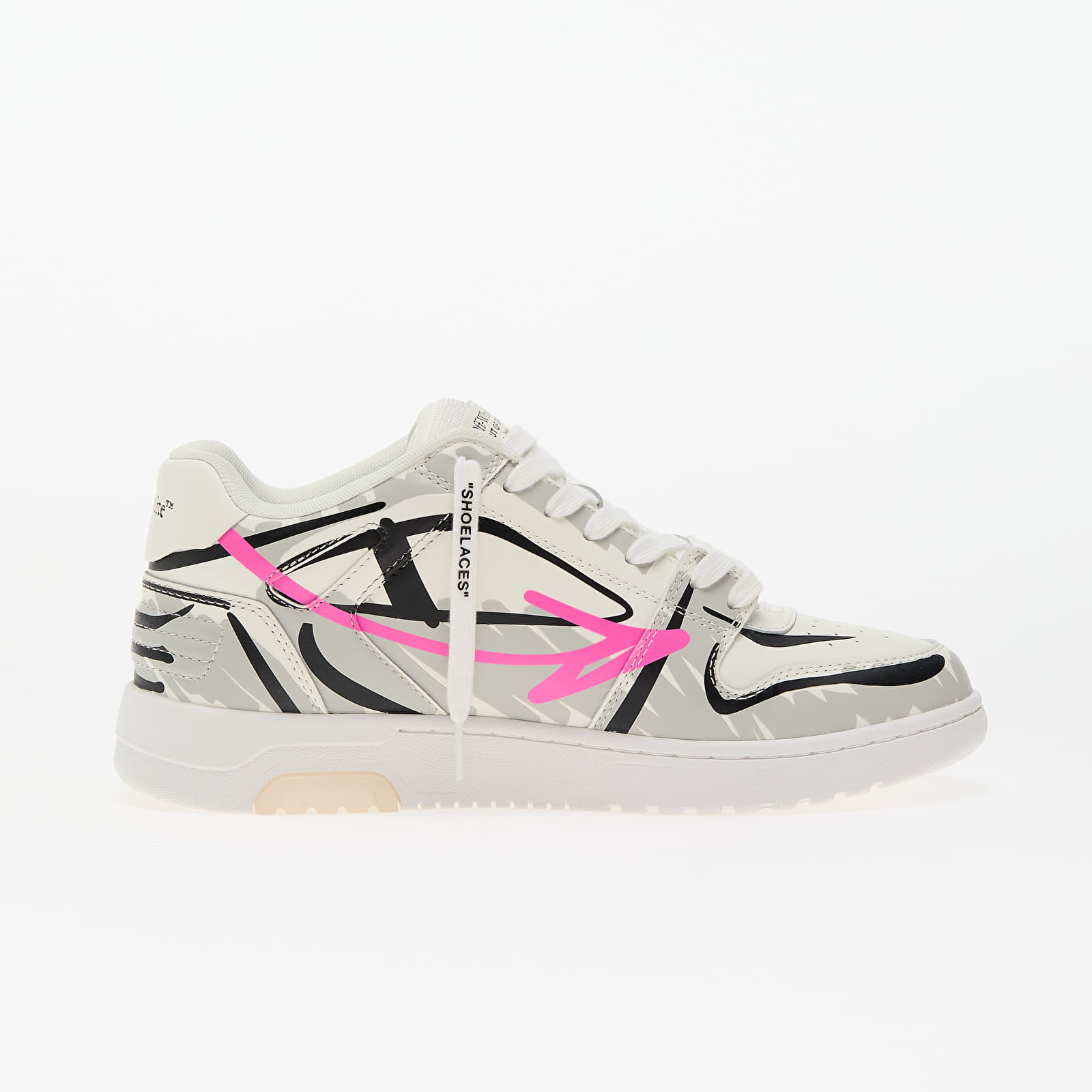 Férfi cipők Off-White x Bstroy Out of Office sneakers Grey/ Pink/ Off White