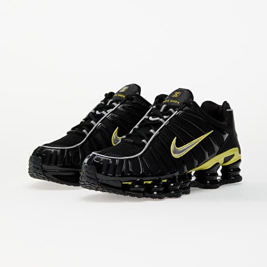 ★即発★NIKE SHOX TL Black/Dynamic Yellow ナイキ NIKE SHOX TL BLACK/METALLIC SILVER-DYNAMIC YELLOW（ナイキ