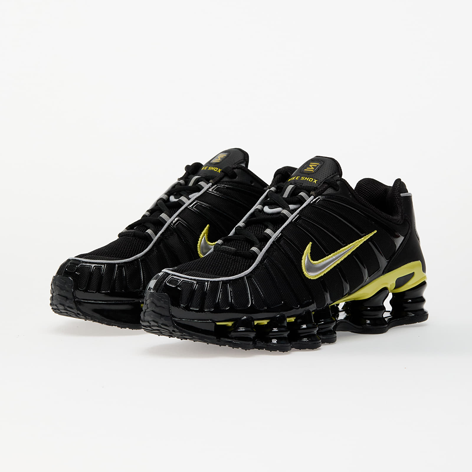 Men's shoes Nike Shox TL Black/ Metallic Silver-Dynamic Yellow