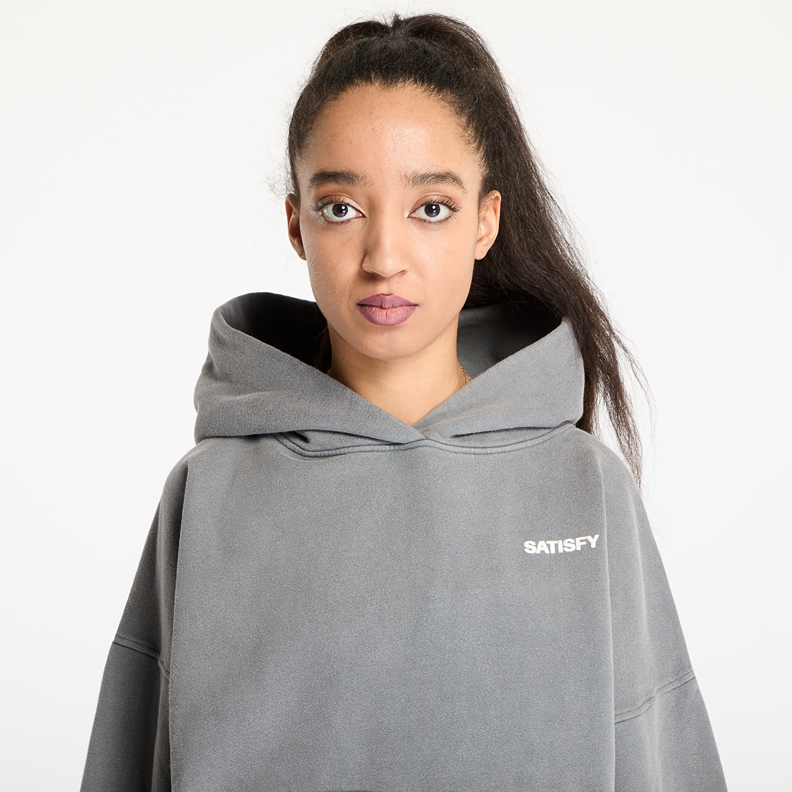 Sweatjacken und Sweatshirts Satisfy SoftCell Hoodie UNISEX Aged Grey