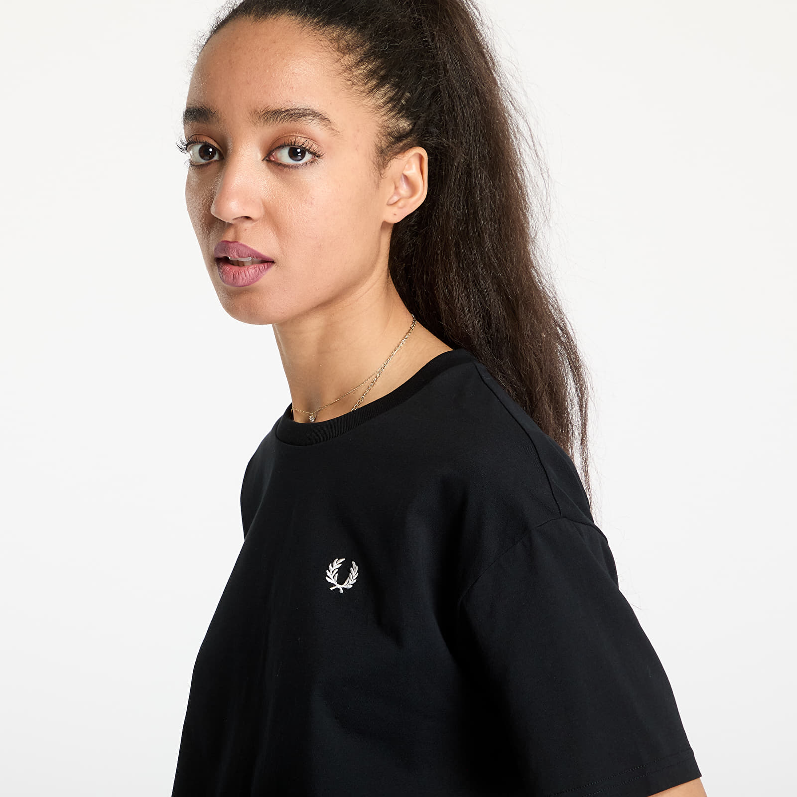 T-shirts FRED PERRY Crew Neck T-Shirt Black