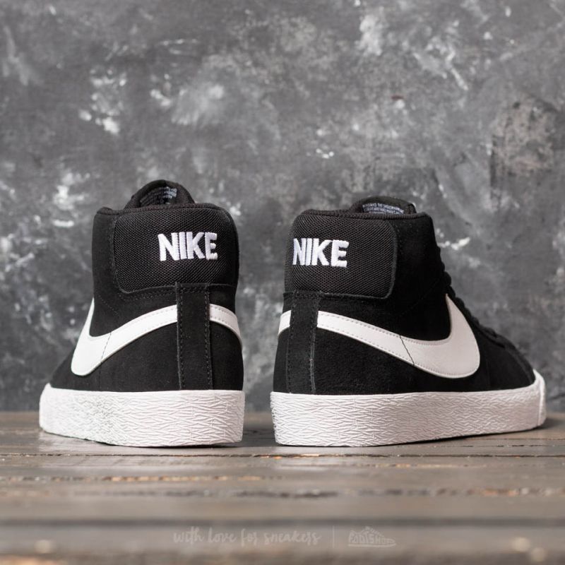 Men's shoes Nike SB Zoom Blazer Mid Black/ White-White-White