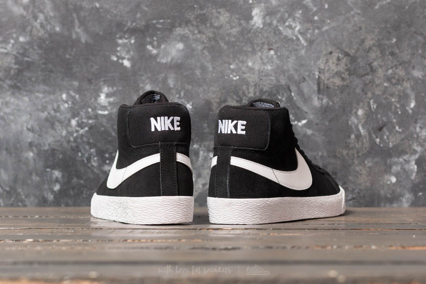 Men's shoes Nike SB Zoom Blazer Mid Black/ White-White-White