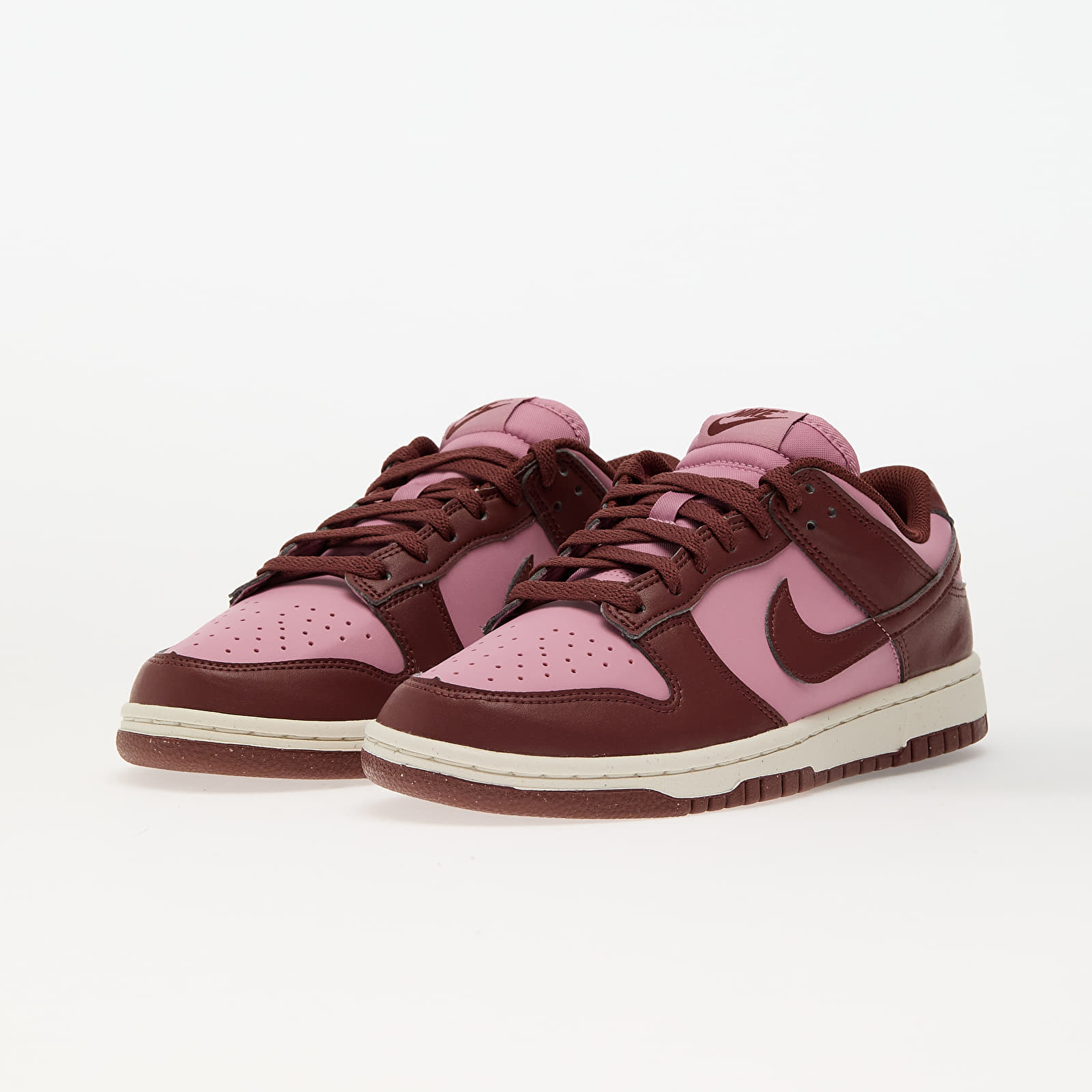 Frauen Nike W Dunk Low White/ Elemental Pink-Dark Pony-Sail