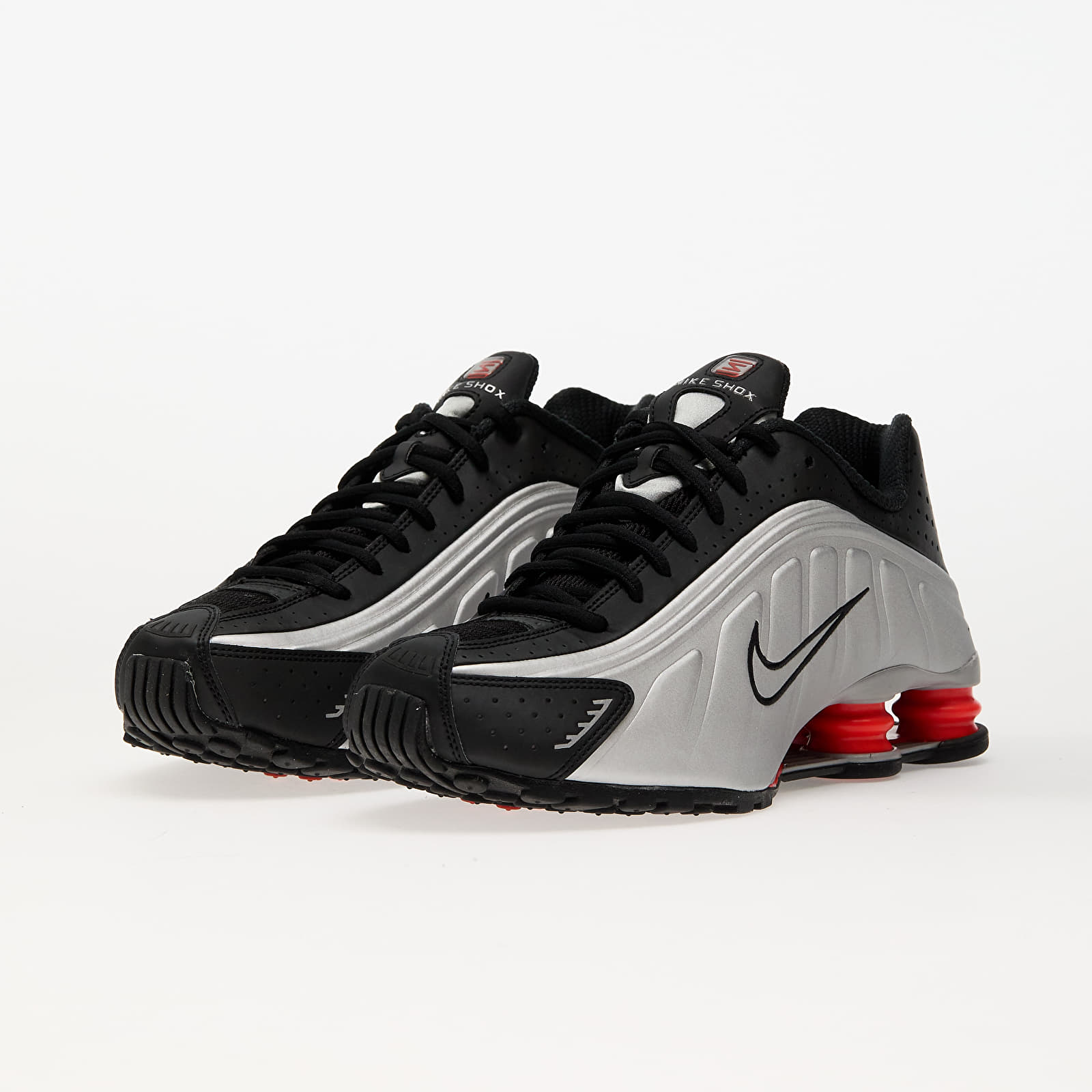 Férfi cipők Nike Shox R4 Metallic Silver/ Metallic Silver-Black