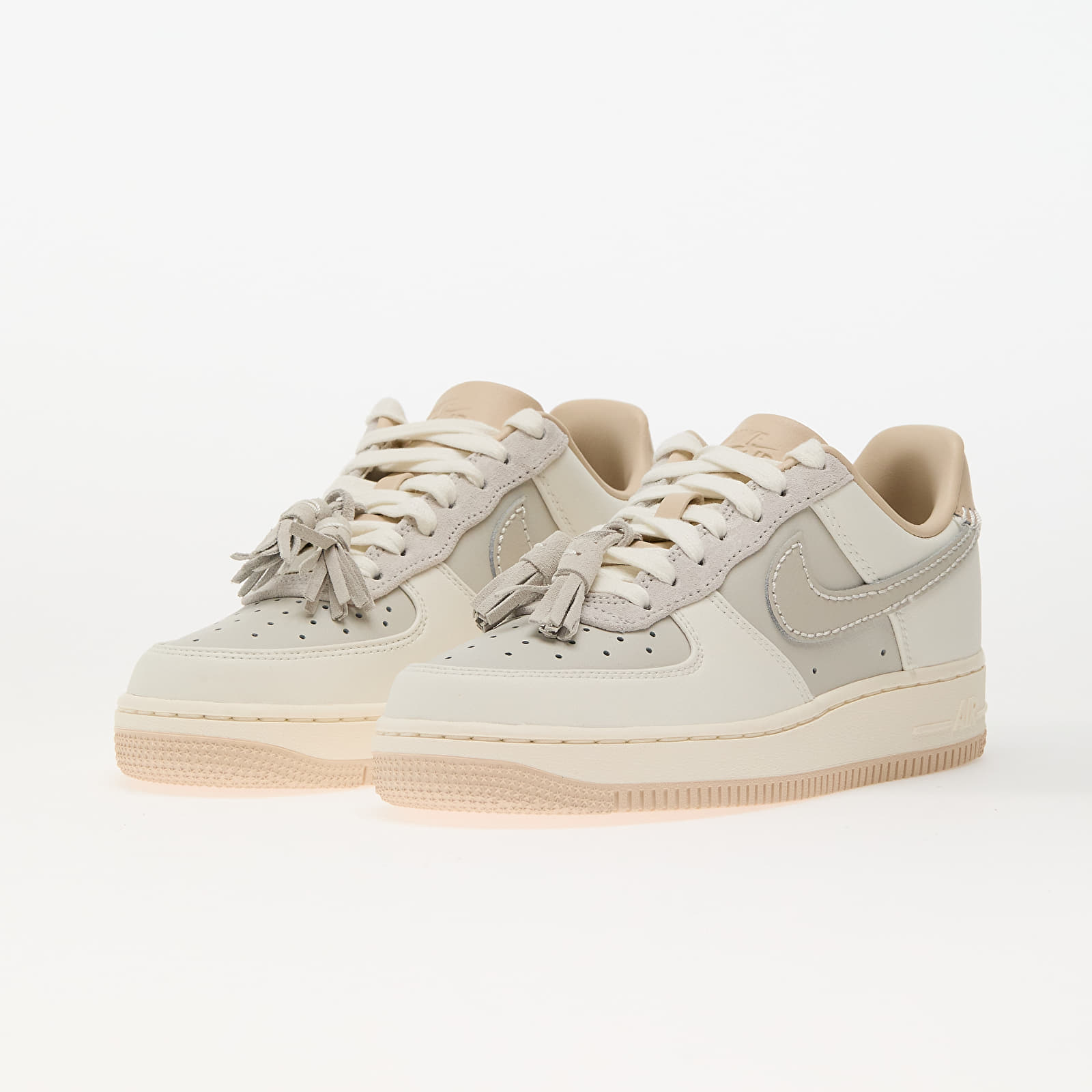 Dámské tenisky a boty Nike W Air Force 1 '07 Light Bone/ Light Bone-Sail-Pink Oxford