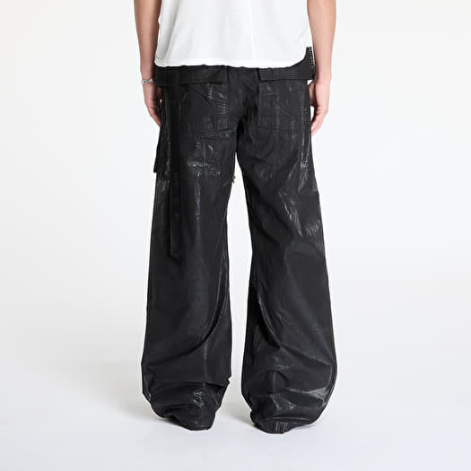 Rick Owens DRKSHDW Creatch Wide Cargo Drawstring Pant Black | Footshop