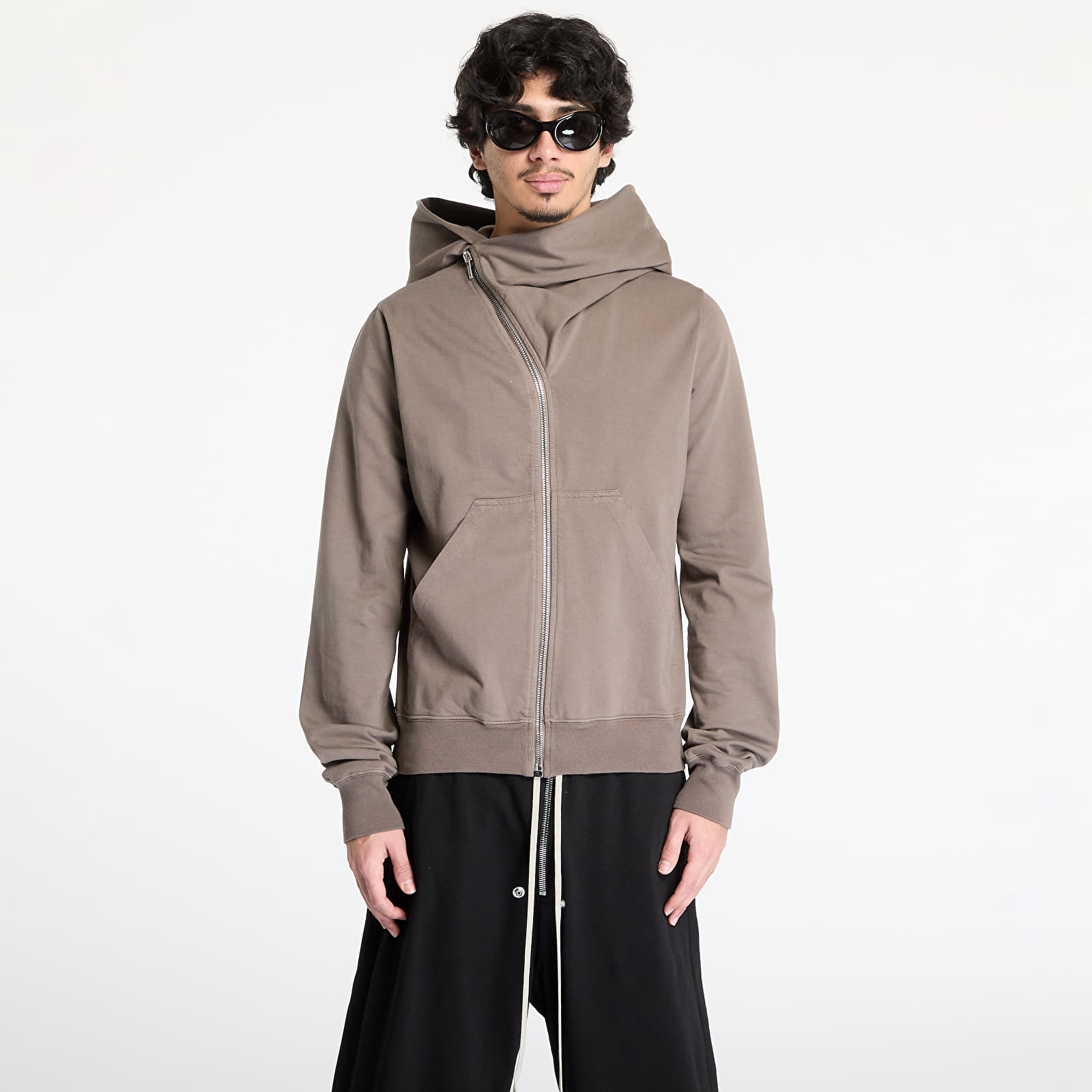 Mikiny Rick Owens DRKSHDW Mountain Hoodie Dust
