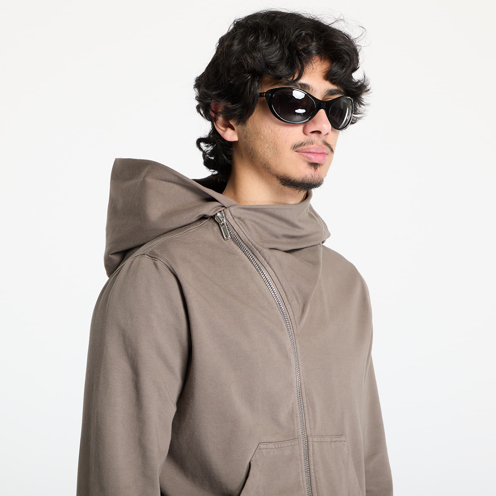 Mikiny Rick Owens DRKSHDW Mountain Hoodie Dust
