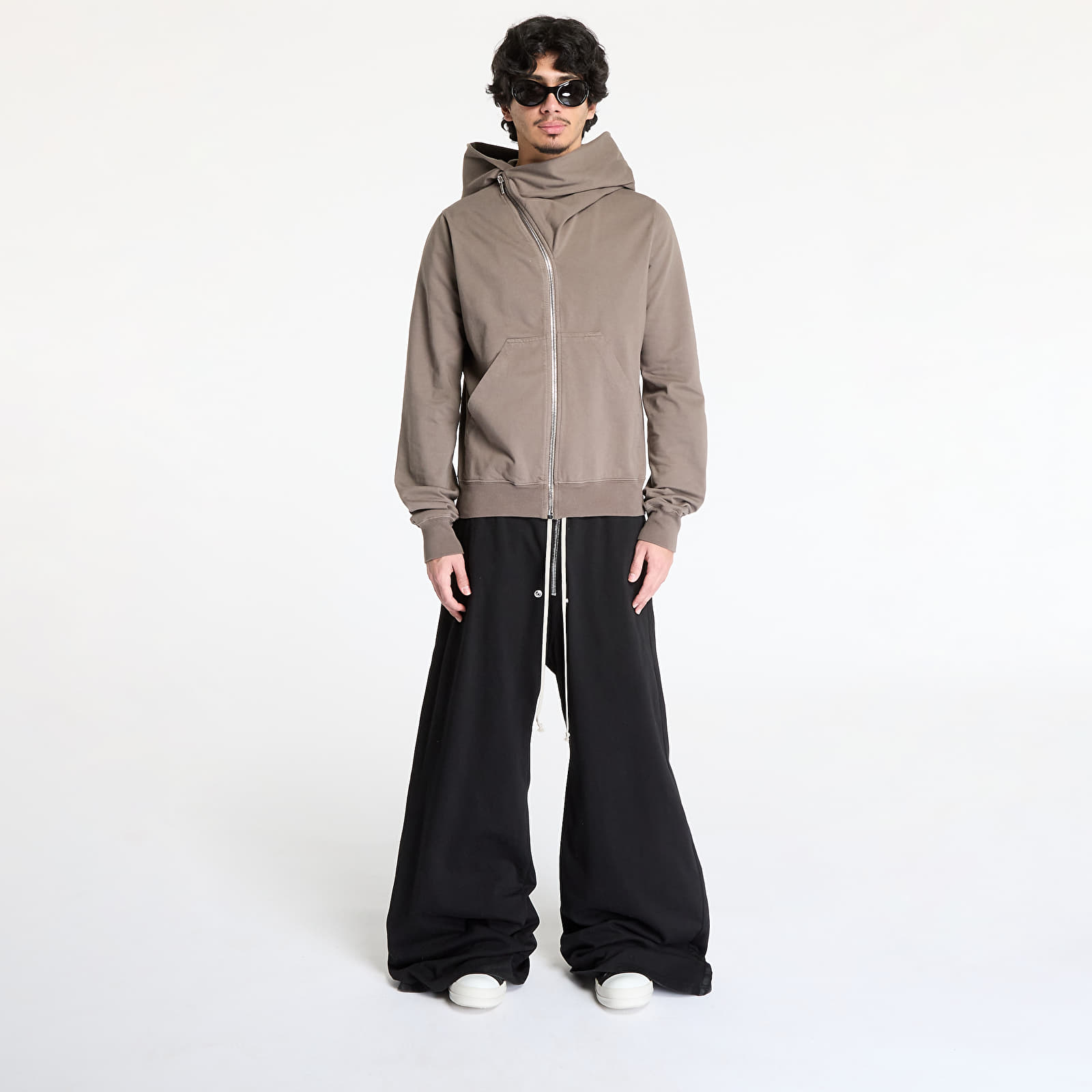 Mikiny Rick Owens DRKSHDW Mountain Hoodie Dust