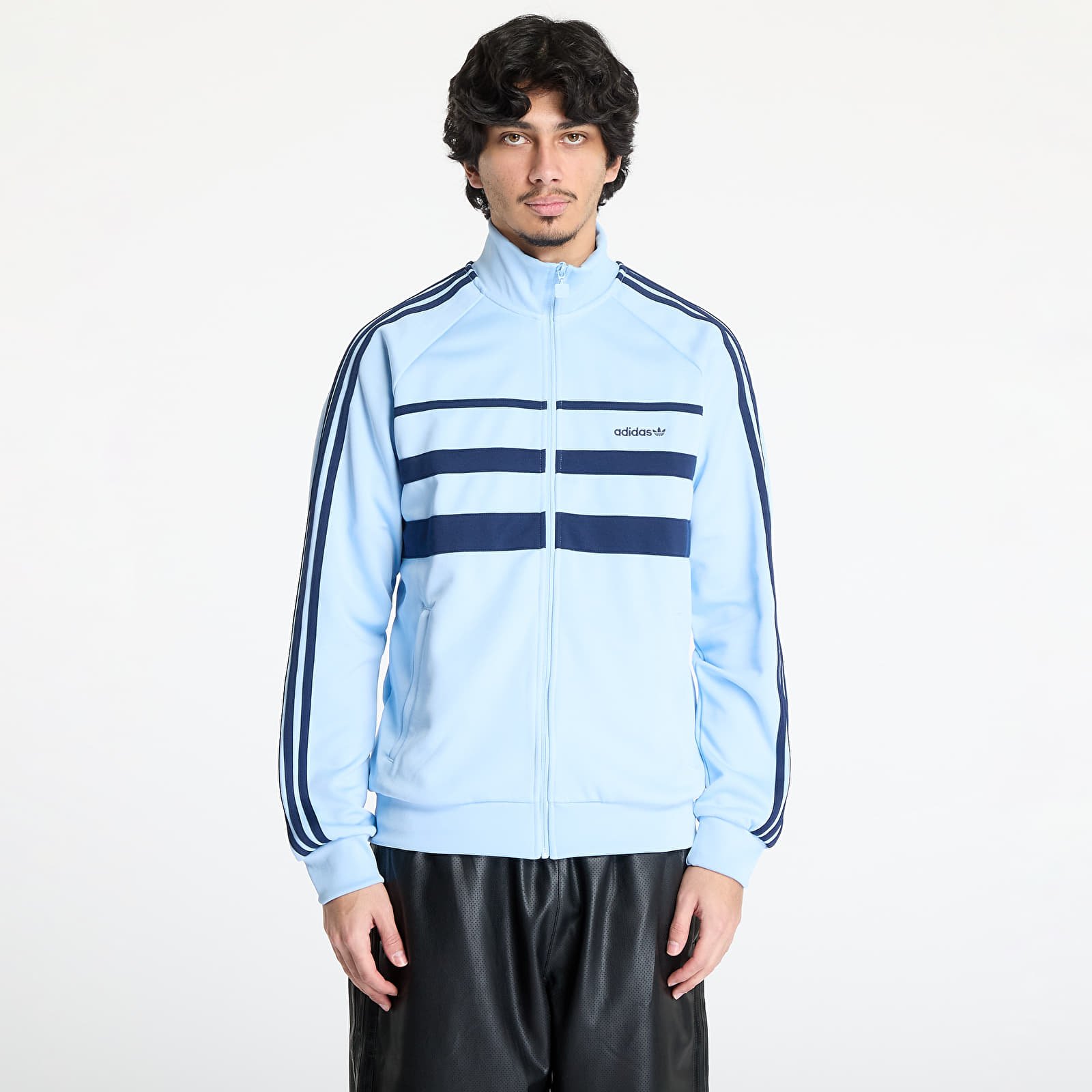 Bluzy adidas The First Tracktop Clear Sky/ Night Indigo