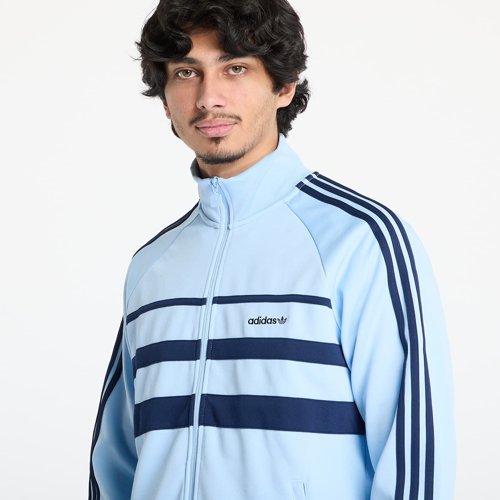 Bluzy adidas The First Tracktop Clear Sky/ Night Indigo