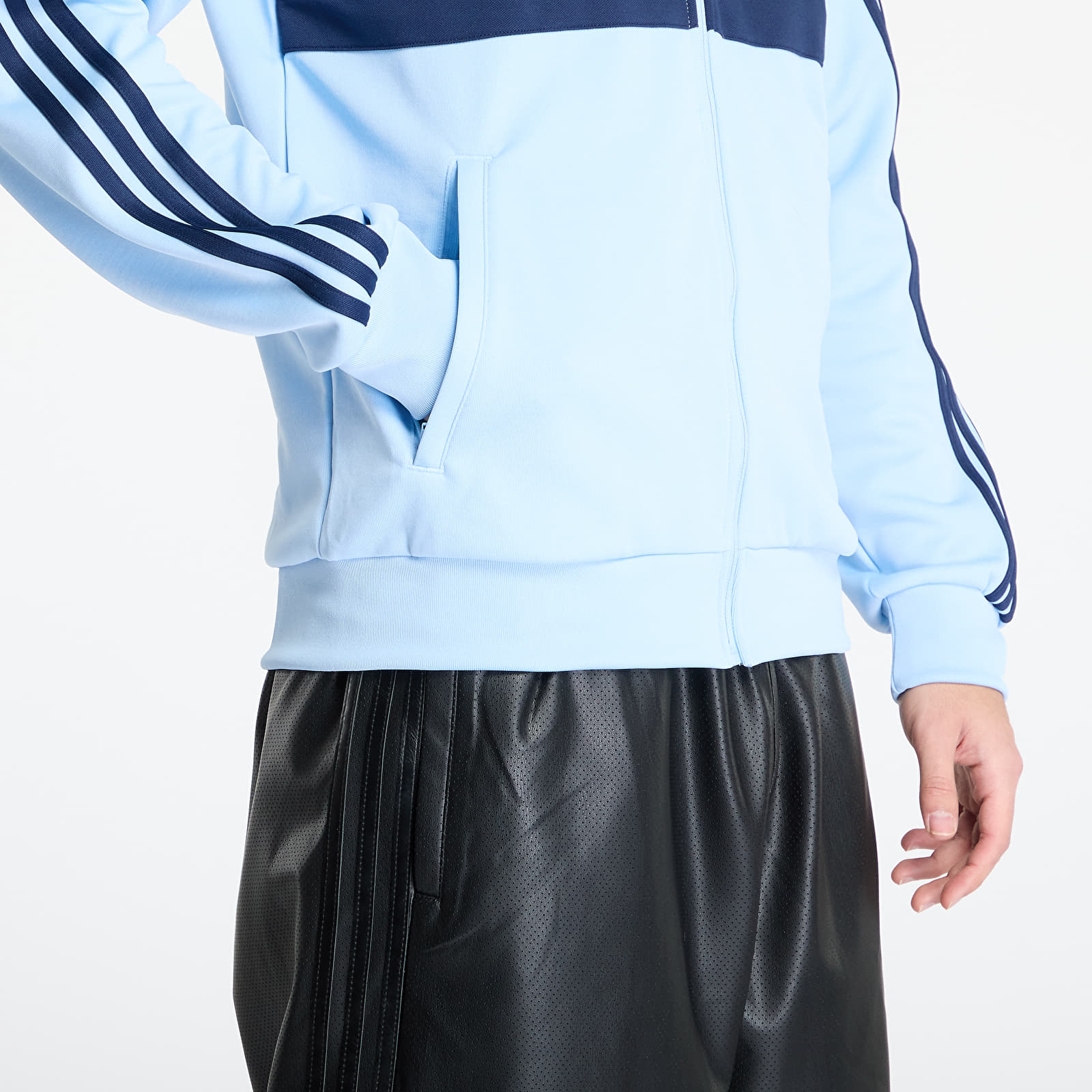 Bluzy adidas The First Tracktop Clear Sky/ Night Indigo