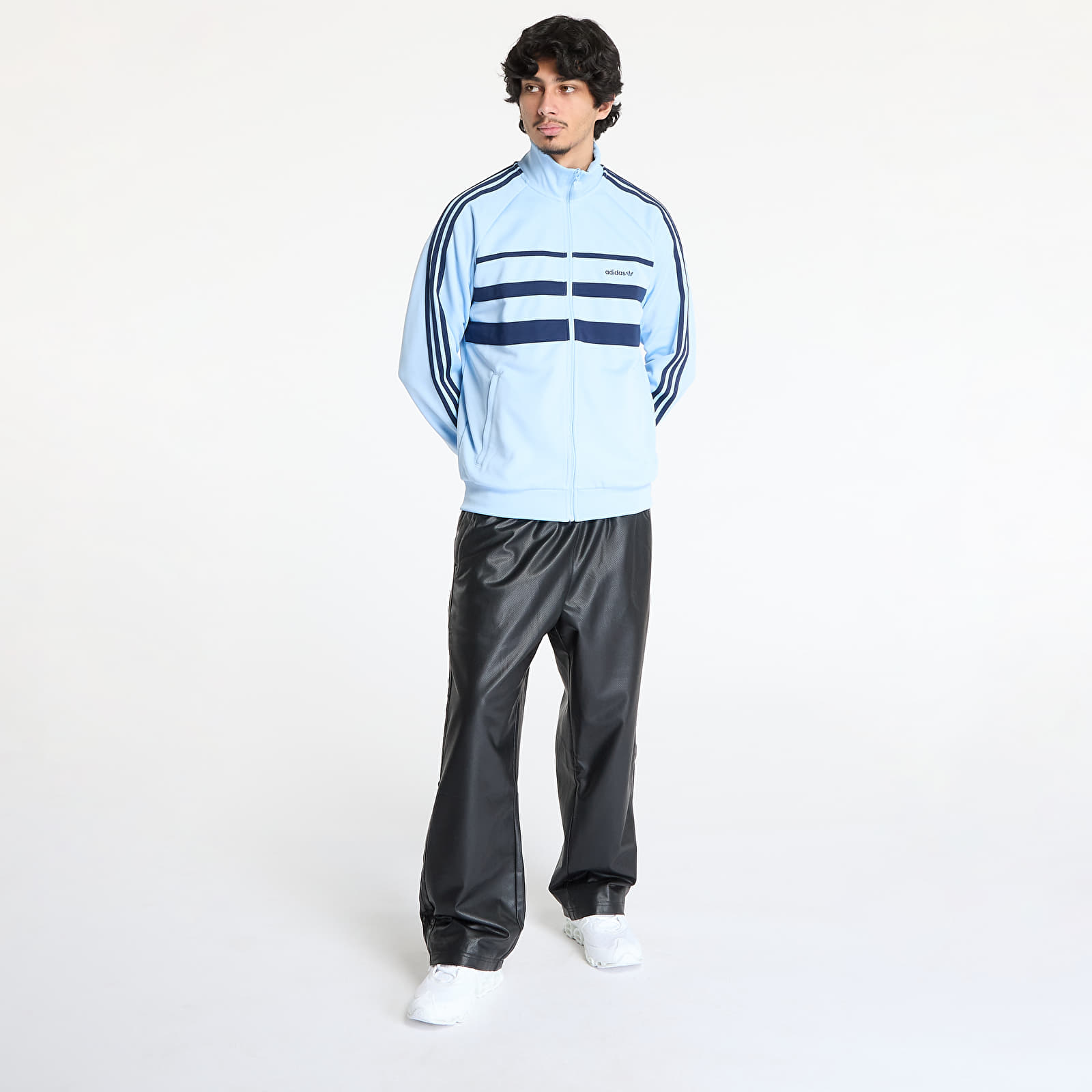 Bluzy adidas The First Tracktop Clear Sky/ Night Indigo