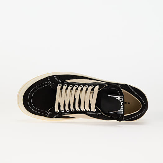 Rick Owens DRKSHDW Vintage Sneaks Black/ Milk/ Milk | Footshop