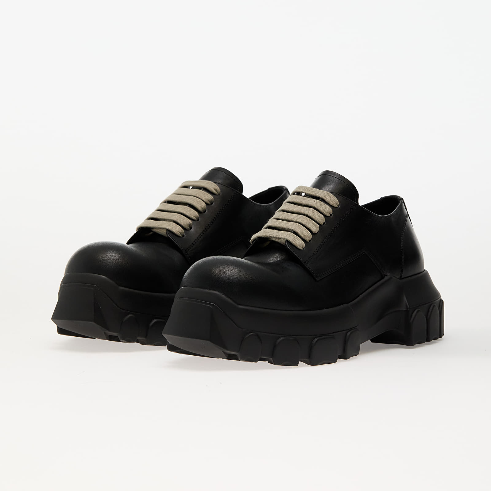 Pánské tenisky a boty Rick Owens Laceup Bozo Tractor Black/ Black